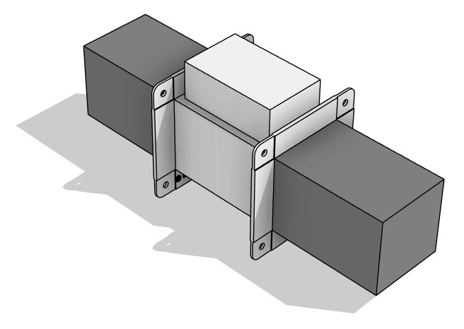 Дроссель-клапан VKD с проводом Прямоугольный